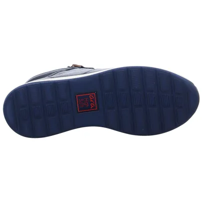 ARA mit Wechselfussbett Comfort-Mid Cut Blau Leder 