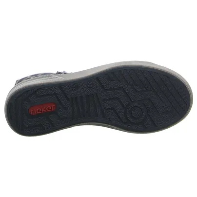 RIEKER Mid Cut Sneaker Schwarz Leder RIEKER Mid Cut Sneaker Schwarz Leder