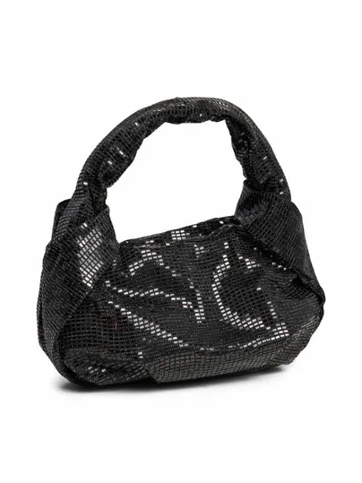 PIECES Clutch / Abendtasche Schwarz Textil PIECES Clutch / Abendtasche Schwarz Textil