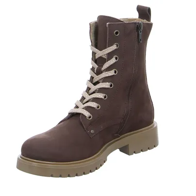 SOMMERKIND Boot Mädchen-Winter-Bottine Braun Leder SOMMERKIND Boot Mädchen-Winter-Bottine Braun Leder