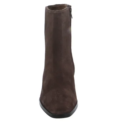 SCHUHENGEL Stiefelette Dunkelbraun Leder SCHUHENGEL Stiefelette Dunkelbraun Leder