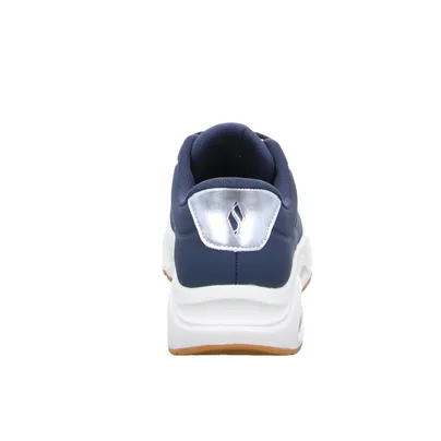 SKECHERS Sneaker Navy Lederimitat 