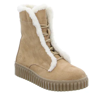 SCHUHENGEL Boot Beige Leder SCHUHENGEL Boot Beige Leder