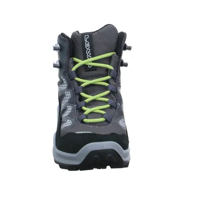 LOWA INNOX PRO GTX MID JUNIOR Kinder-Wanderschuhe Schwarz Leder 