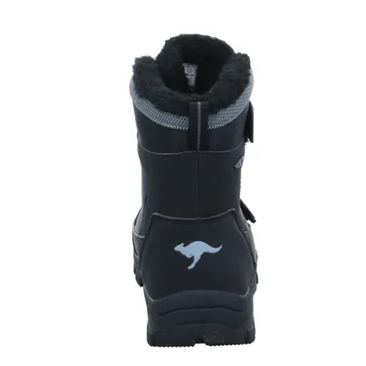 KANGAROOS Snowboots Schwarz Lederimitat 