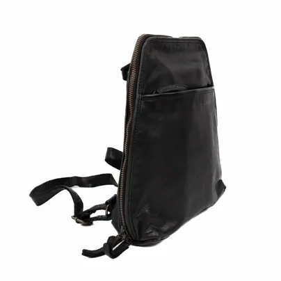 BEAR DESIGN Rucksack Schwarz Leder BEAR DESIGN Rucksack Schwarz Leder