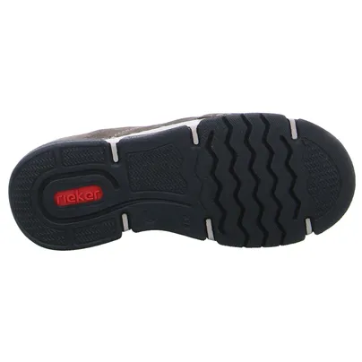 RIEKER mit Wechselfussbett Schnürschuh Grau Leder RIEKER mit Wechselfussbett Schnürschuh Grau Leder