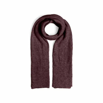 PIECES 50x180cm, feiner Rippenstrick Schal Bordeau Textil PIECES 50x180cm, feiner Rippenstrick Schal Bordeau Textil
