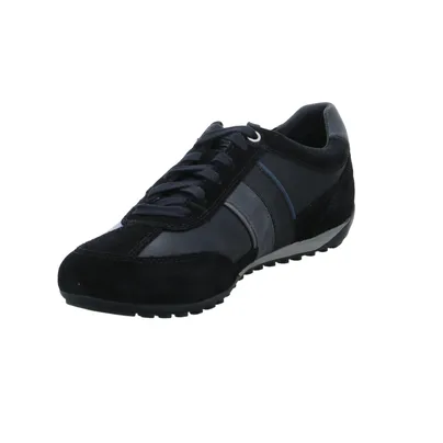 GEOX Halbschuhe Sneaker Schwarz Leder 