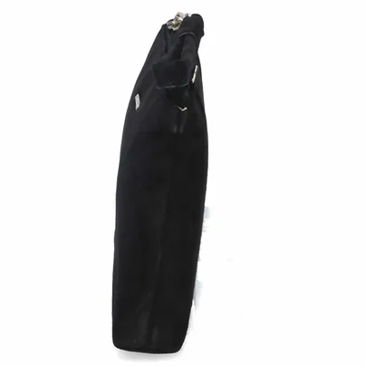 PETER KAISER Clutch / Abendtasche Schwarz Leder 