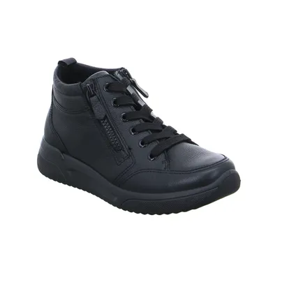 ARA mit Wechselfussbett Comfort-Mid Cut Schwarz Leder ARA mit Wechselfussbett Comfort-Mid Cut Schwarz Leder