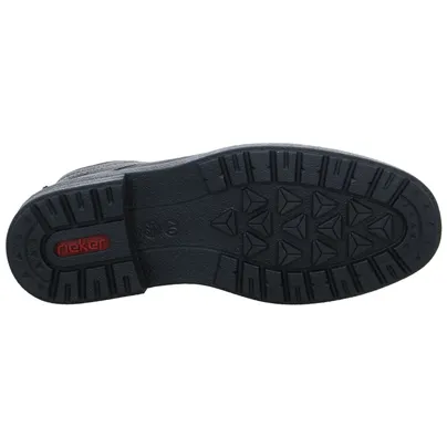 RIEKER Winter-Boots Schwarz Leder 