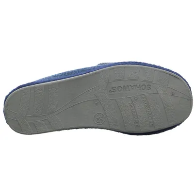 SCHAWOS Hausschuh Blau Textil SCHAWOS Hausschuh Blau Textil