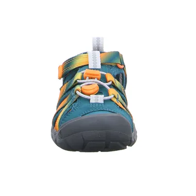 KEEN Mit Zehenschutz Kleinkinder-Sandale Grün Textil 