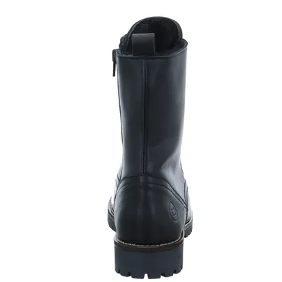 SCHUHENGEL mit Lammfellfutter Boot Schwarz Leder SCHUHENGEL mit Lammfellfutter Boot Schwarz Leder