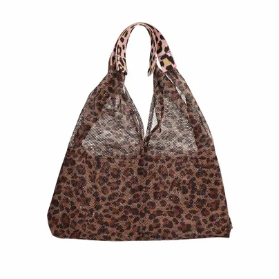 LA STRADA Sommertasche Leopard Textil LA STRADA Sommertasche Leopard Textil