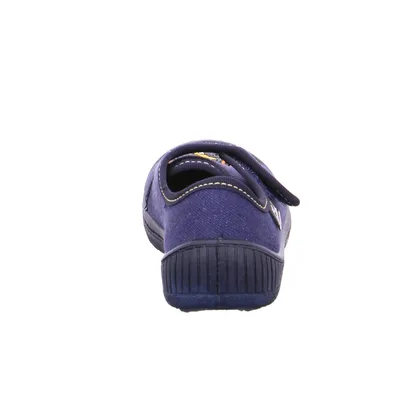 BECK Jungenhausschuh Kinder-Hausschuh Blau Textil BECK Jungenhausschuh Kinder-Hausschuh Blau Textil