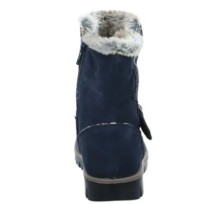 SCHUHENGEL Stiefelette Kleinkinder-Winterstiefel Dunkelblau Leder SCHUHENGEL Stiefelette Kleinkinder-Winterstiefel Dunkelblau Leder