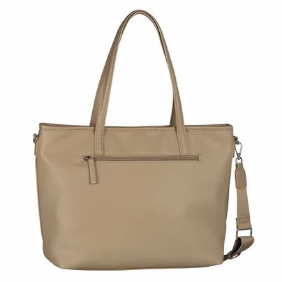 TOM TAILOR Shopper Taupe Lederimitat TOM TAILOR Shopper Taupe Lederimitat