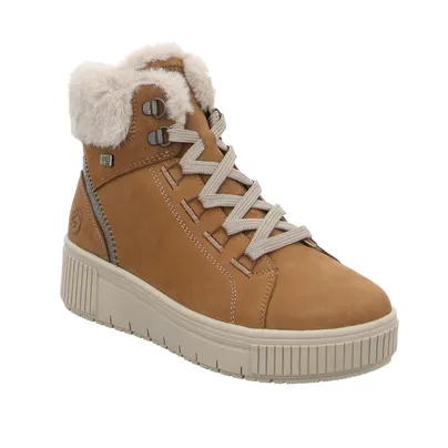 REMONTE mit TEX Membrane Mid Cut Sneaker Cognac Leder REMONTE mit TEX Membrane Mid Cut Sneaker Cognac Leder