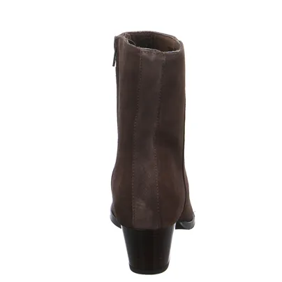 SCHUHENGEL Stiefelette Dunkelbraun Leder SCHUHENGEL Stiefelette Dunkelbraun Leder