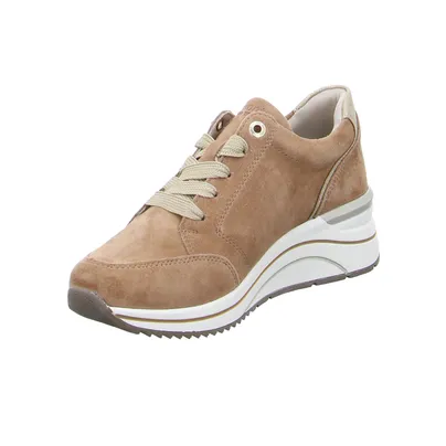 REMONTE Comfort-Schnürer Beige Leder 