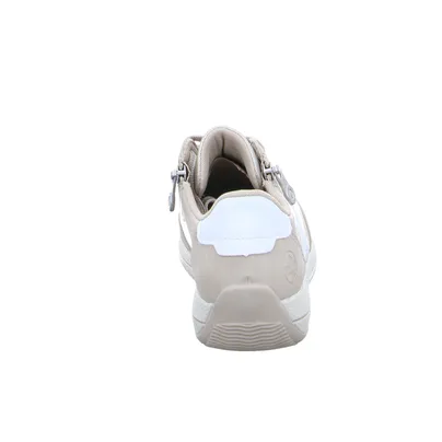 RIEKER Comfort-Schnürer Beige Lederimitat RIEKER Comfort-Schnürer Beige Lederimitat
