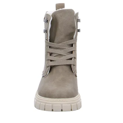S.OLIVER Bootie Mädchen-Winter-Bottine Taupe Lederimitat S.OLIVER Bootie Mädchen-Winter-Bottine Taupe Lederimitat