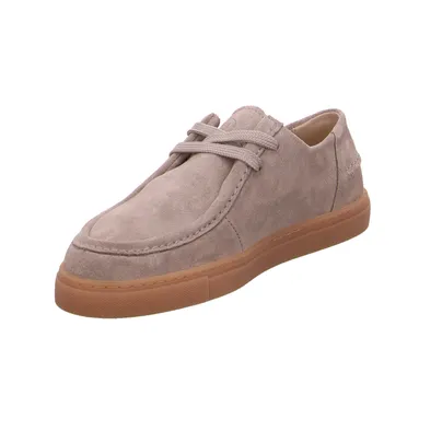 SCHUHENGEL Schnürschuh Taupe Leder SCHUHENGEL Schnürschuh Taupe Leder