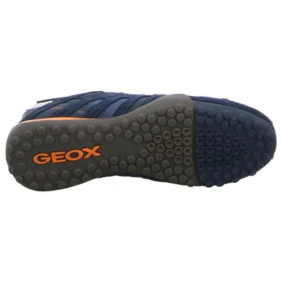 GEOX Halbschuhe Sneaker Blau Leder GEOX Halbschuhe Sneaker Blau Leder