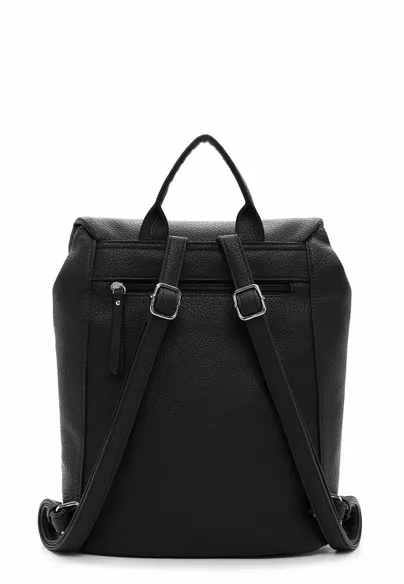 RUE68 Rucksack Schwarz Lederimitat 