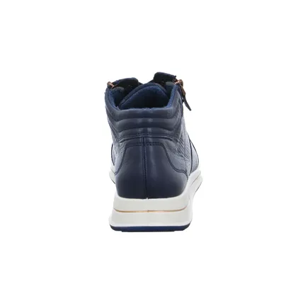 ARA mit Wechselfussbett Comfort-Mid Cut Blau Leder 