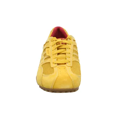 GEOX Binder Halbschuhe Sneaker Gelb Leder GEOX Binder Halbschuhe Sneaker Gelb Leder