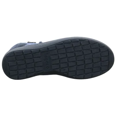 LEGERO mit Gore-Tex Membrane Mid Cut Sneaker Jeansblau Leder 