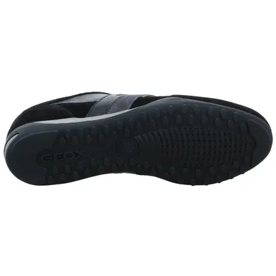 GEOX Halbschuhe Sneaker Schwarz Leder 