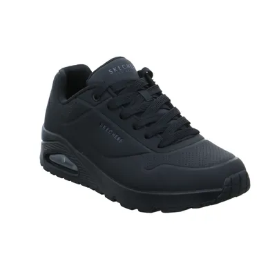 SKECHERS Halbschuhe Sneaker Schwarz Lederimitat SKECHERS Halbschuhe Sneaker Schwarz Lederimitat