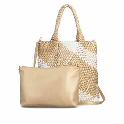 REMONTE Sommertasche Gold Lederimitat mit Bag in Bag REMONTE Sommertasche Gold Lederimitat mit Bag in Bag