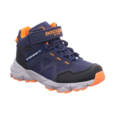 DOCKERS Boot Kleinkinder-Halbschuh Klett Blau Lederimitat DOCKERS Boot Kleinkinder-Halbschuh Klett Blau Lederimitat