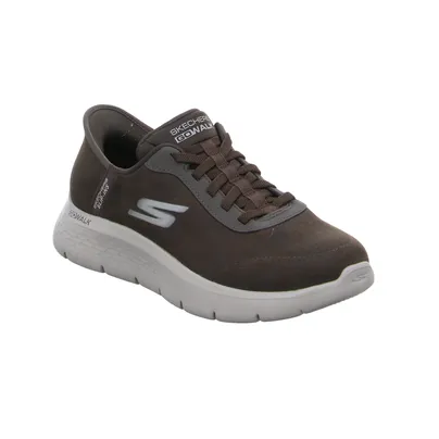 SKECHERS Halbschuhe Sneaker Braun Lederimitat 