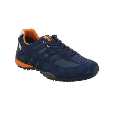GEOX Halbschuhe Sneaker Blau Leder GEOX Halbschuhe Sneaker Blau Leder