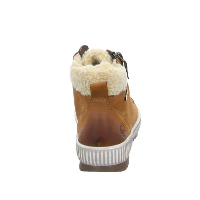 REMONTE mit TEX Membrane Mid Cut Sneaker Cognac Leder 