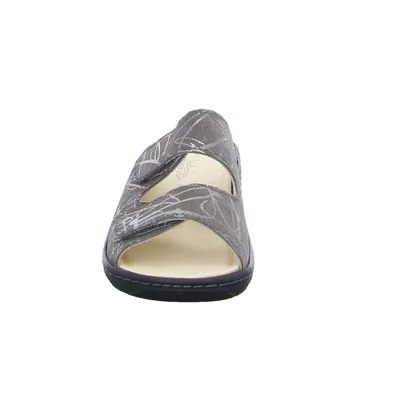 COLLECTION CHRISTA PFAFF Pantolette Grau Leder COLLECTION CHRISTA PFAFF Pantolette Grau Leder