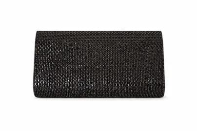 LA STRADA Clutch / Abendtasche Schwarz Synthetik LA STRADA Clutch / Abendtasche Schwarz Synthetik