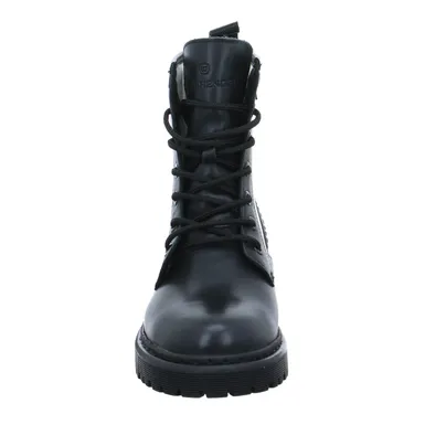 SCHUHENGEL mit Wollfutter Boot Schwarz Leder 