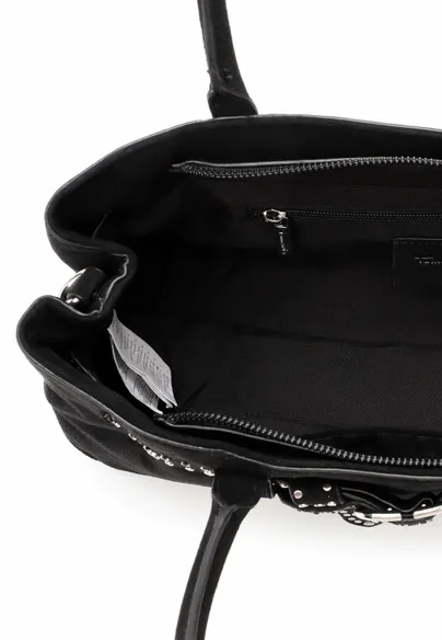 TAMARIS Shopper Schwarz Lederimitat 