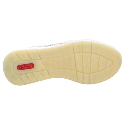 RIEKER Sneaker Beige Lederimitat 