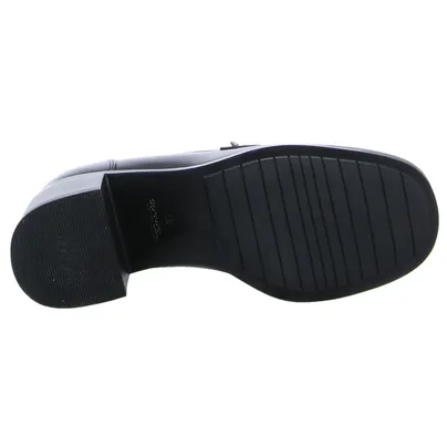TAMARIS Hochfrontpumps Schwarz Leder 