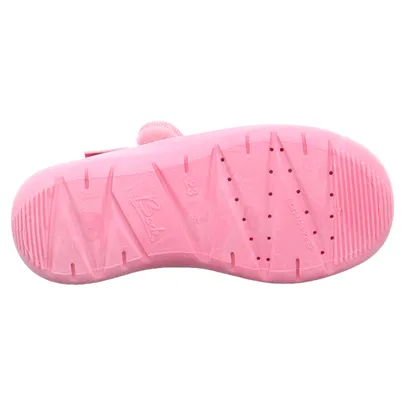 BECK Mädchenhausschuh Kinder-Hausschuh Rosa Textil BECK Mädchenhausschuh Kinder-Hausschuh Rosa Textil