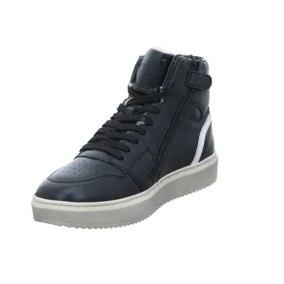 GATTINO Sneaker High Jungen-Winter-Bottine Schwarz Leder GATTINO Sneaker High Jungen-Winter-Bottine Schwarz Leder