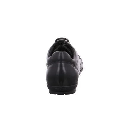 GEOX Halbschuhe Sneaker Schwarz Leder 